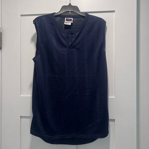 Southern Athletic Navy Mesh Sleeveless Baseball Jersey - Men's Medium - NWT (b3)